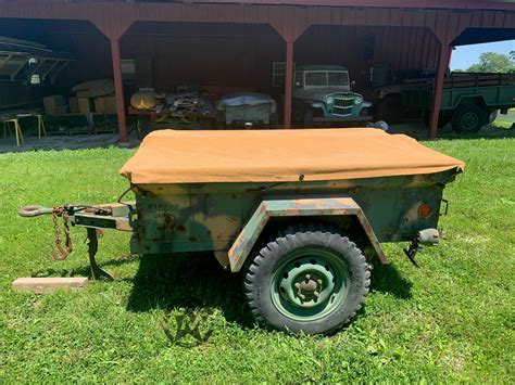 These jeep trailers were used increase the payload hauling capacity of the jeep. . M416 trailer for sale